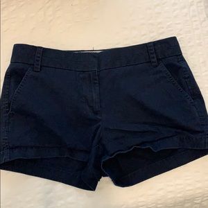 J Crew Navy Blue Chino Shorts